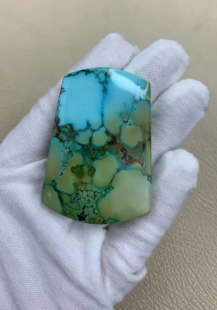 唐三彩绿松石牌子