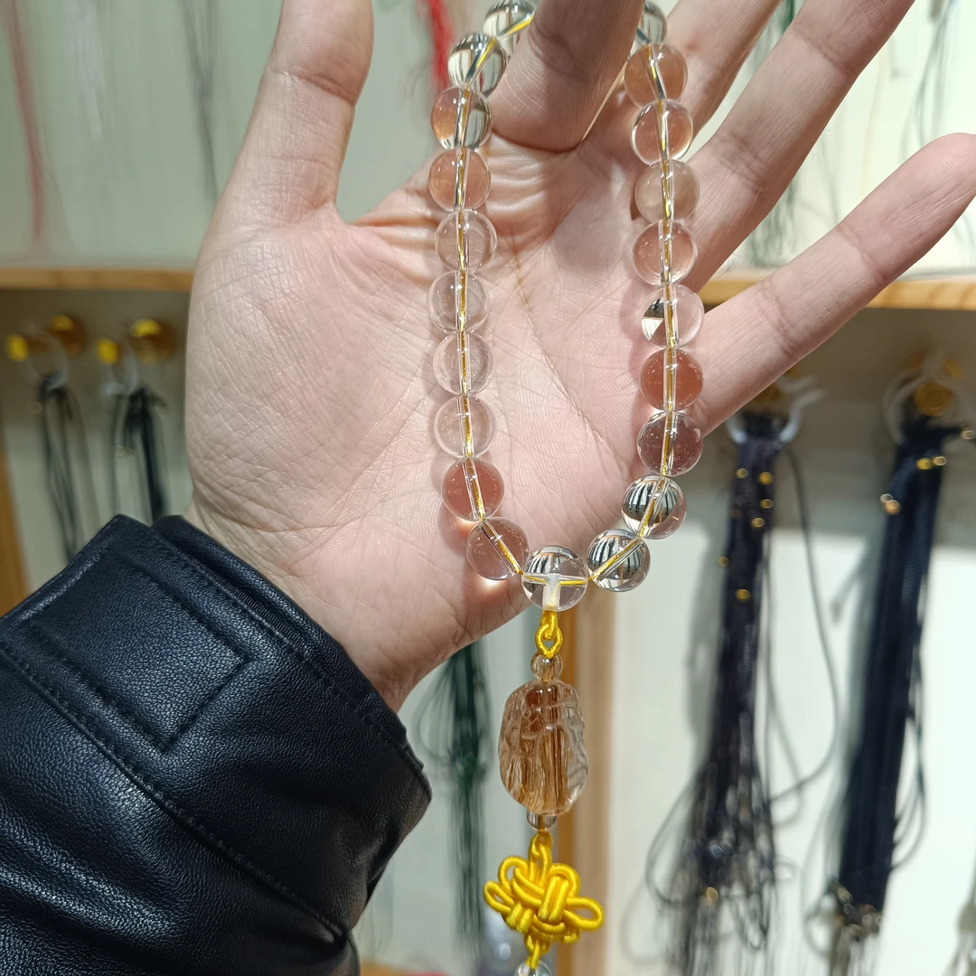 天然顺发晶貔貅手持