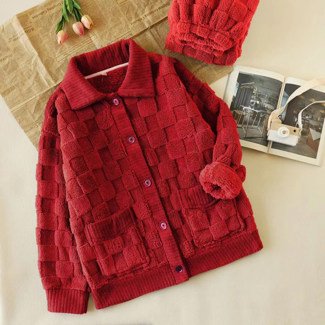 2023年新款睡衣男加绒加厚秋冬季珊瑚绒保暖家居服冬天可外穿套装