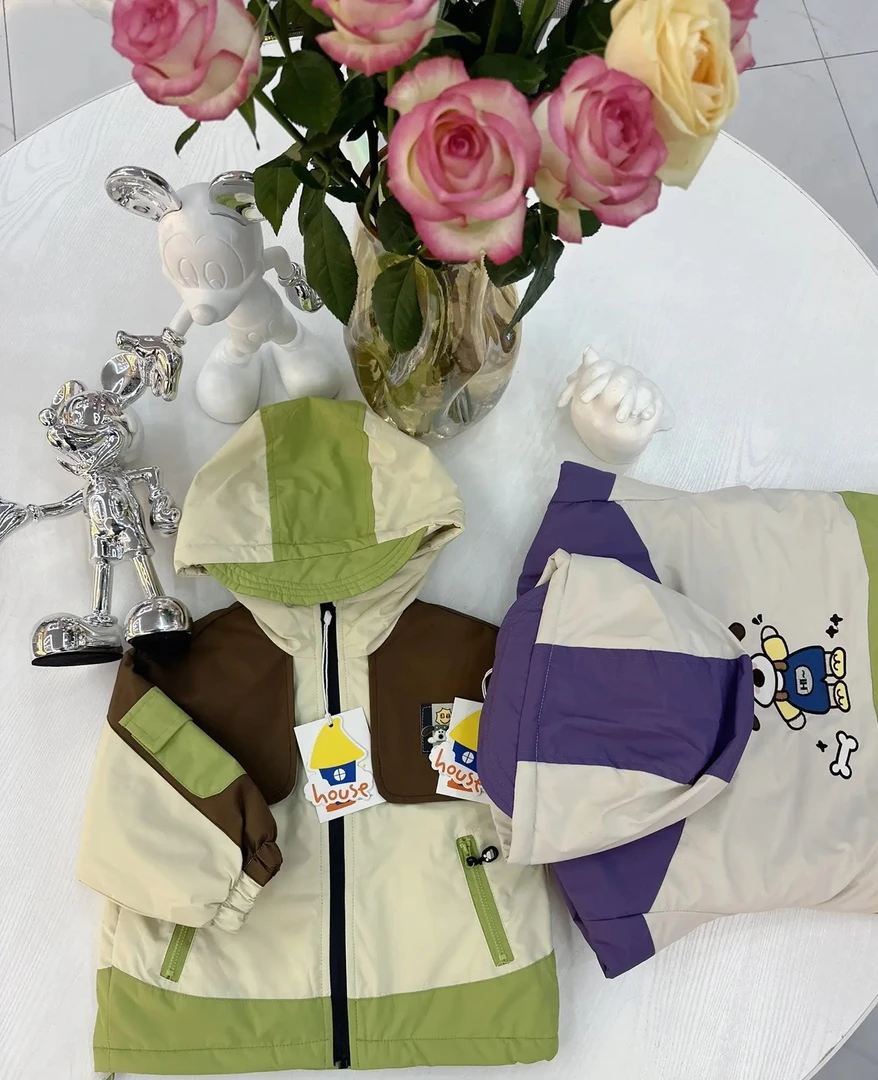 儿童冲锋衣外套厚款