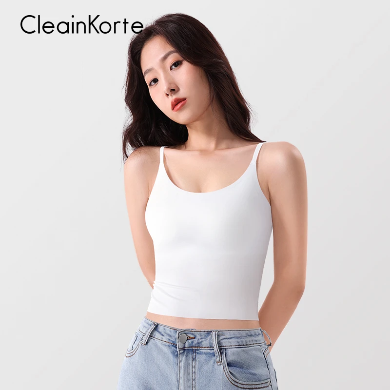 CleainKorte吊带美背心女带胸垫一体式文胸内衣92049