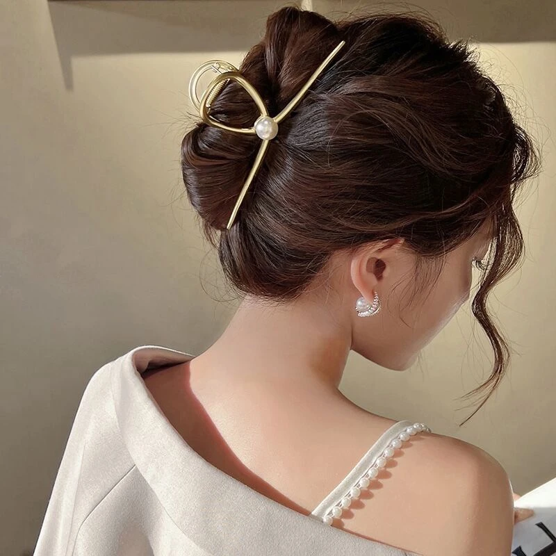 铜合金发饰 拥有温柔法式金属抓夹新款感鲨鱼夹子气质发夹夏网红