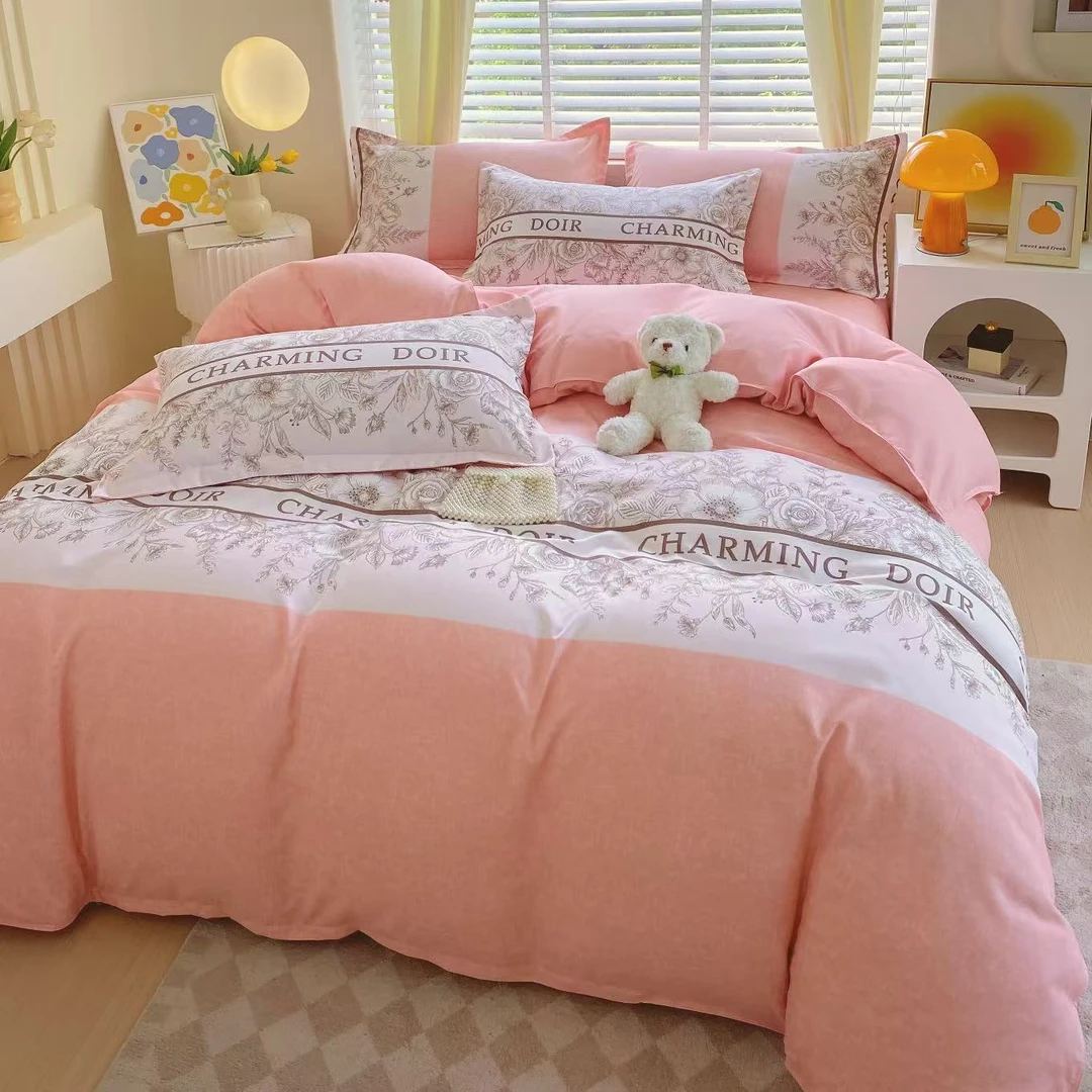 加厚磨毛数码印花四件套【js】