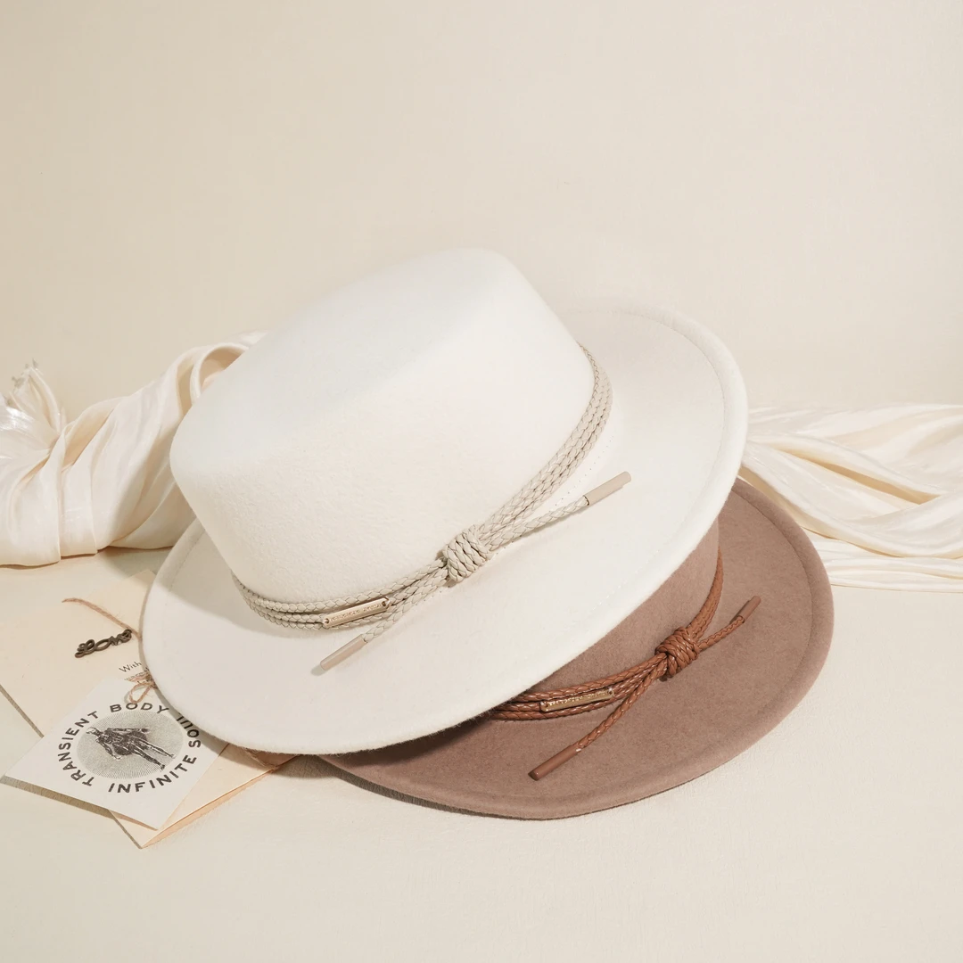 MZ2819款户外出游度假法式平顶帽遮阳帽礼帽