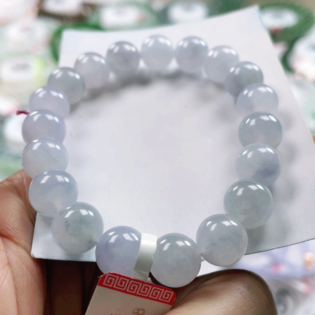 翡翠手链未镶嵌天然翡翠手串10mm