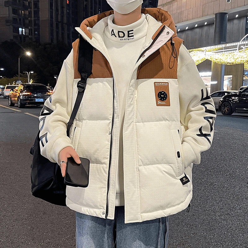 2024秋冬季马甲棉服男生港风宽松坎肩无袖棉衣学生青少年加厚外套