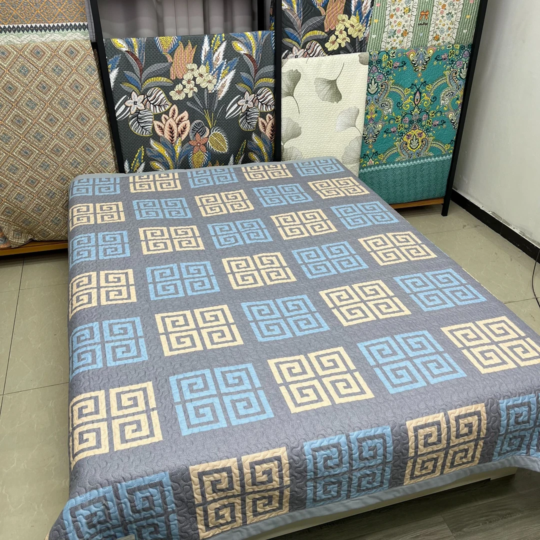 [吉祥格]-200*230cm恒温水洗棉双面防滑透气床盖