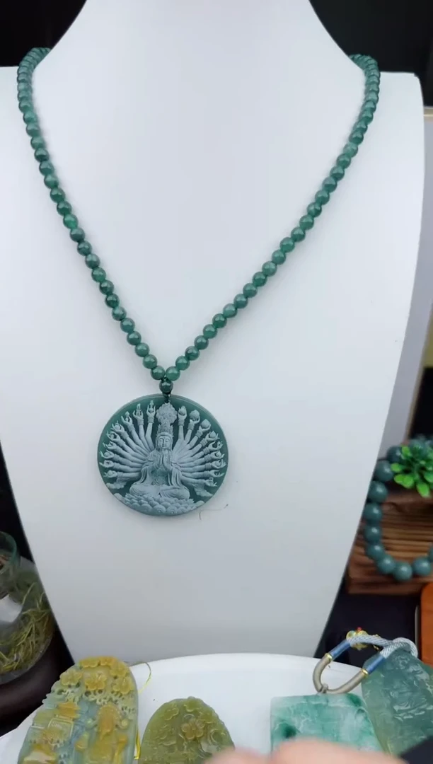 【闪购商品】翡翠吊坠(不含链)未镶嵌珠链千手多样性发一