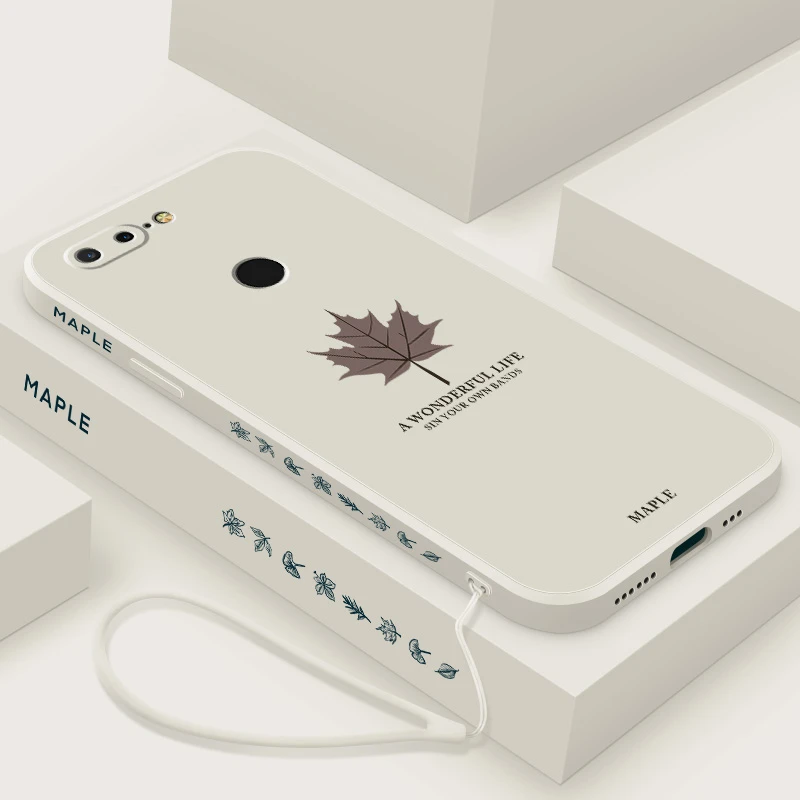 侧边枫叶一加5t手机壳1加5直边液态硅胶软镜头全包oneplus5防摔保