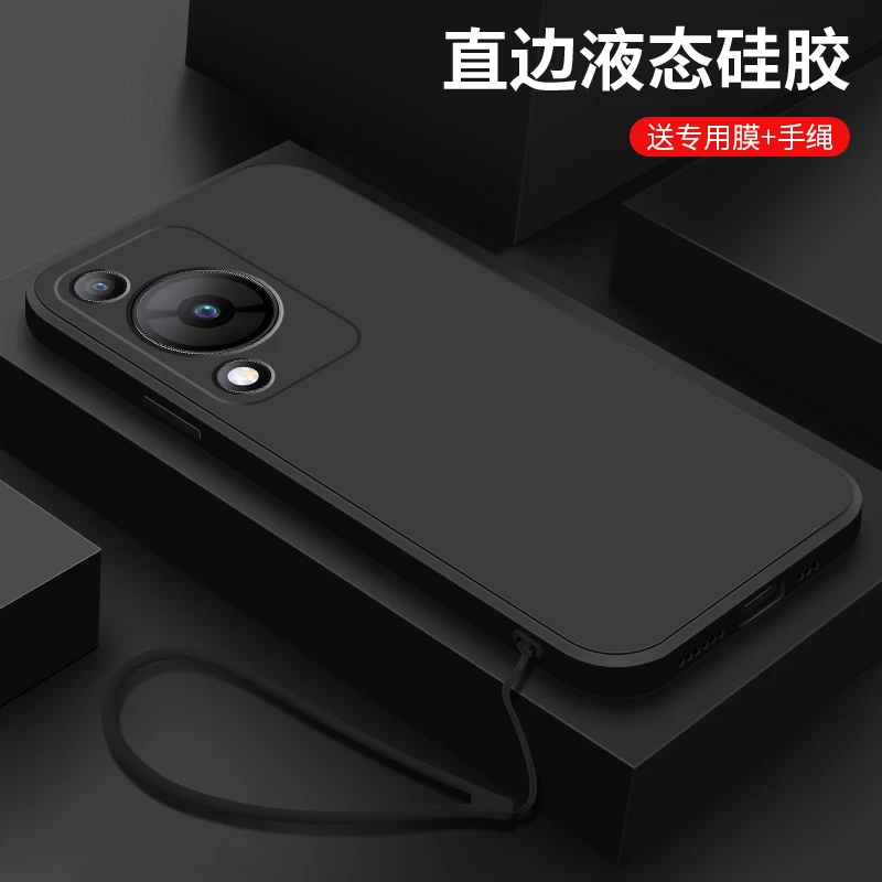 经典黑色华为畅享70手机壳70z新款液态硅胶简约70pro全包畅享70s