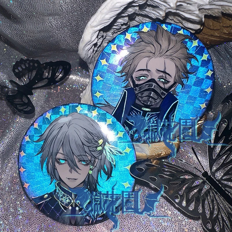 第五人格同人烛火之夜反光徽章双闪吧唧黑白先知勘探员囚徒