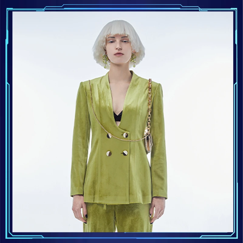 D.MARTINAQUEEN春季新秀款西装小众女士长袖时尚休闲宽松居家外套