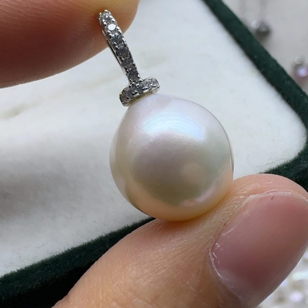 淡水珍珠颈饰银S925镶嵌