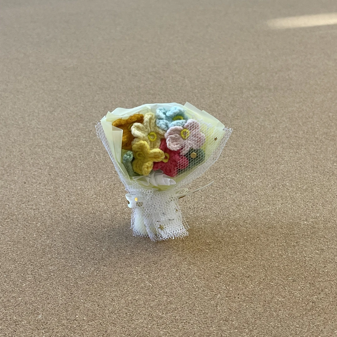 【琼花手作】车载香薰钩织花束 桂花香