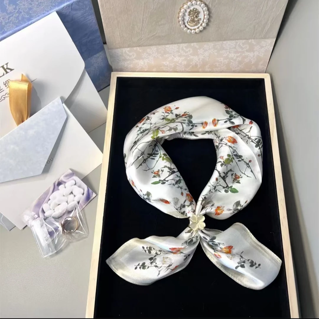 高定轻奢蛇纹介质围巾