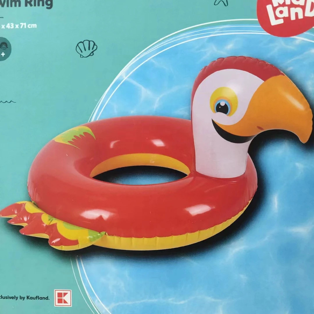 红色鹦鹉 承重25kg儿童游泳圈 73×43×71