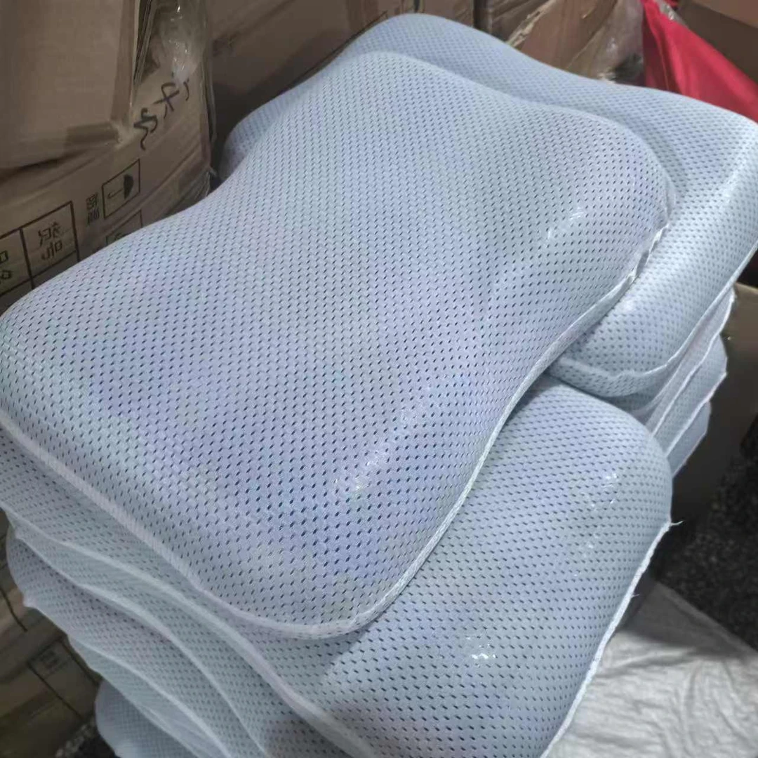 蓝色凝胶护颈枕（有内套无外套）约30*50，发1