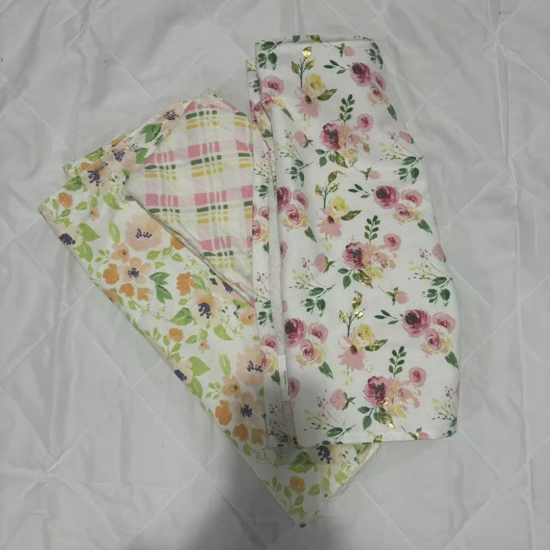 多色全棉彩色小花毛巾，40*68 发3条