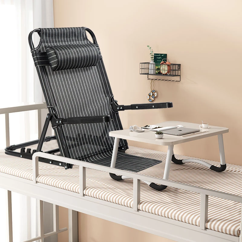 床上靠背椅老人卧床靠背架可折叠可调节家用靠椅学生宿舍午睡椅
