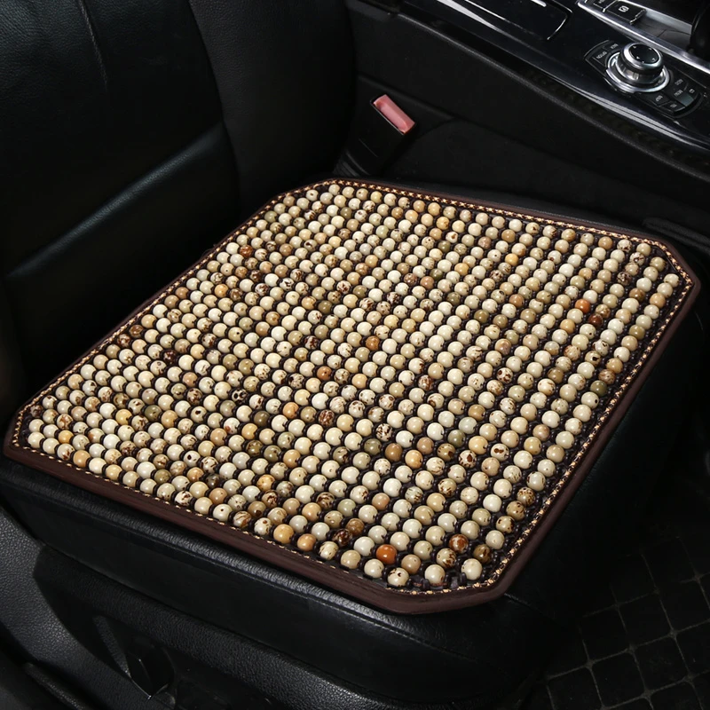 菩提子汽车坐垫夏季透气通风凉垫实木木珠中式国风夏天单片座垫