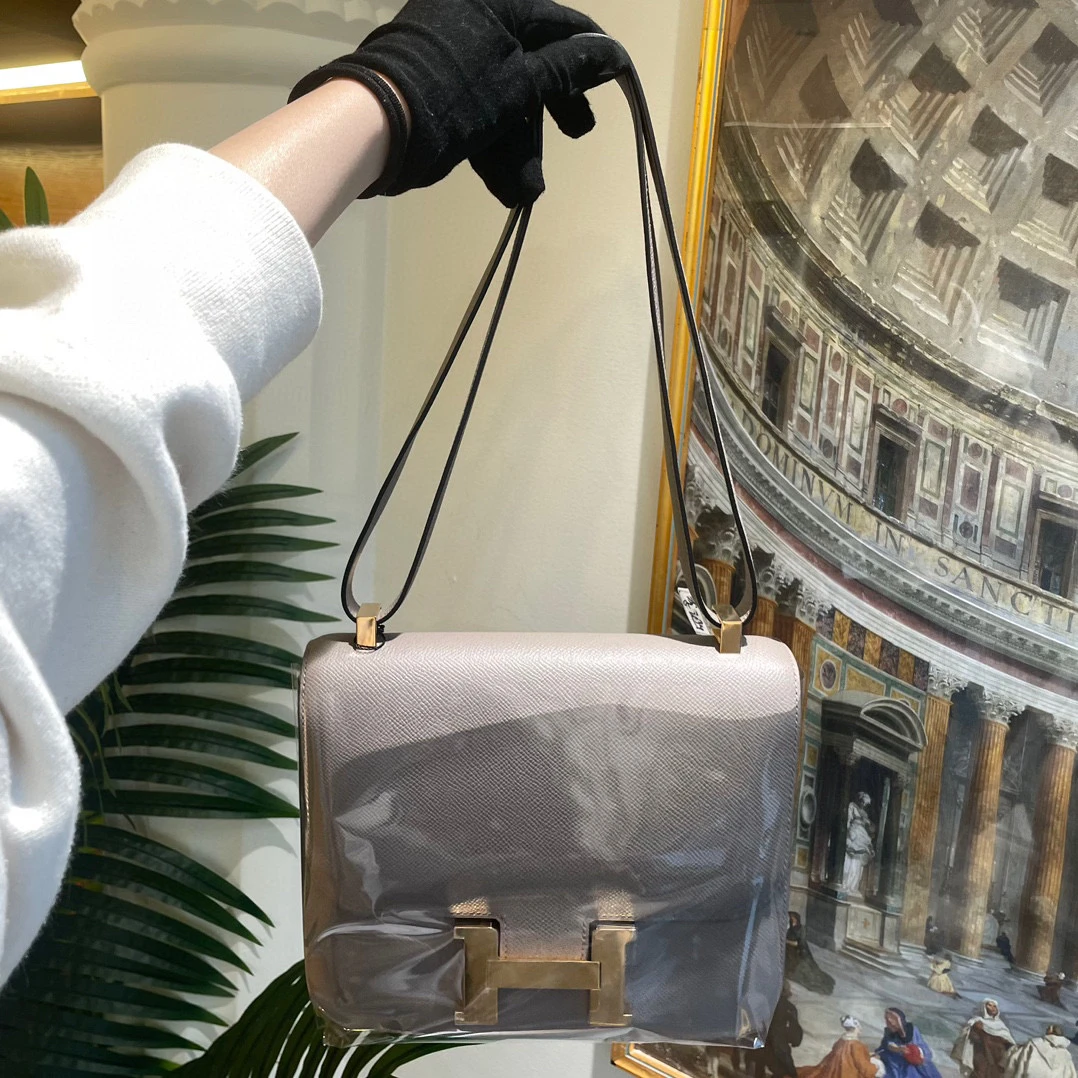 95新 Hermes/爱马仕 御古屋/12012/24海鸥灰康康 C刻