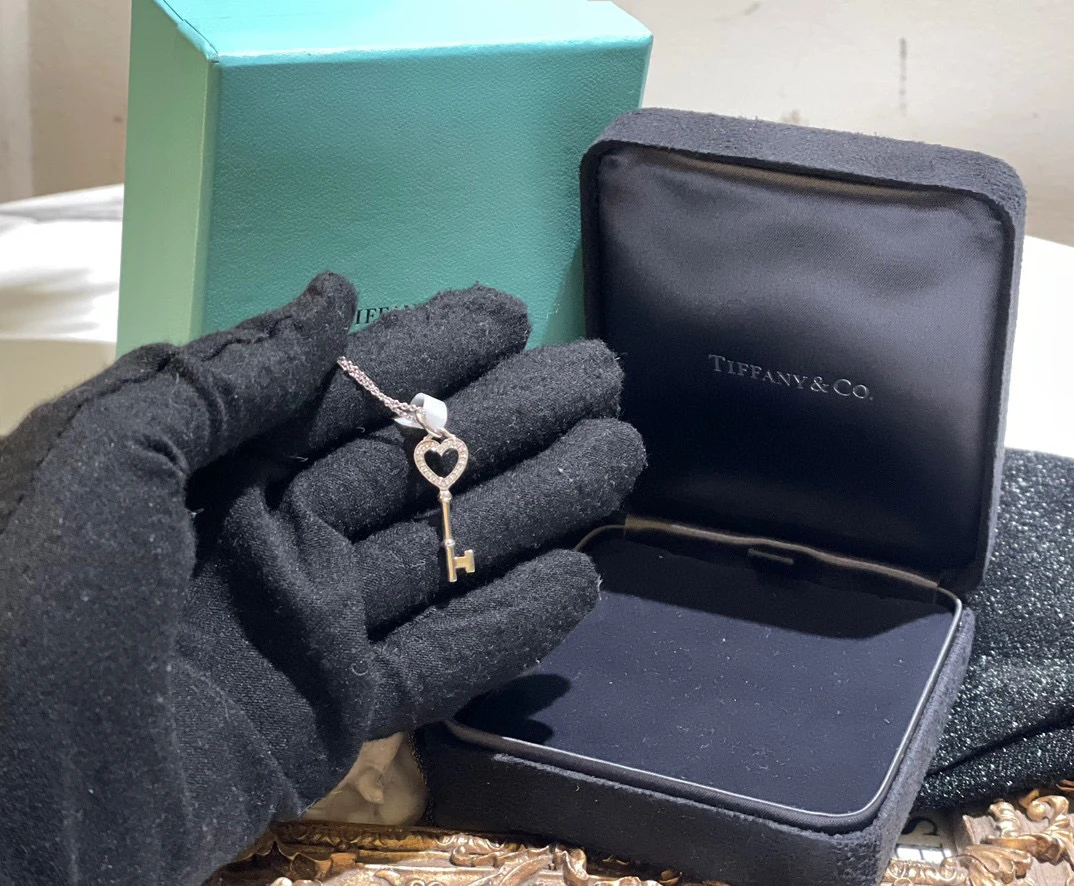 95新 Tiffany & Co./蒂芙尼 御古屋/21265/爱心钥匙项链（盒）