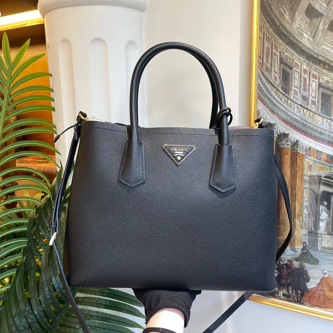 95新 Prada/普拉达 御古屋/19879/托特斜挎包