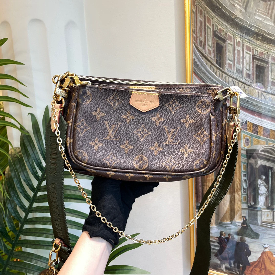 95新 LouisVuitton/路易威登 御古屋/92370/绿肩带五合一 20年