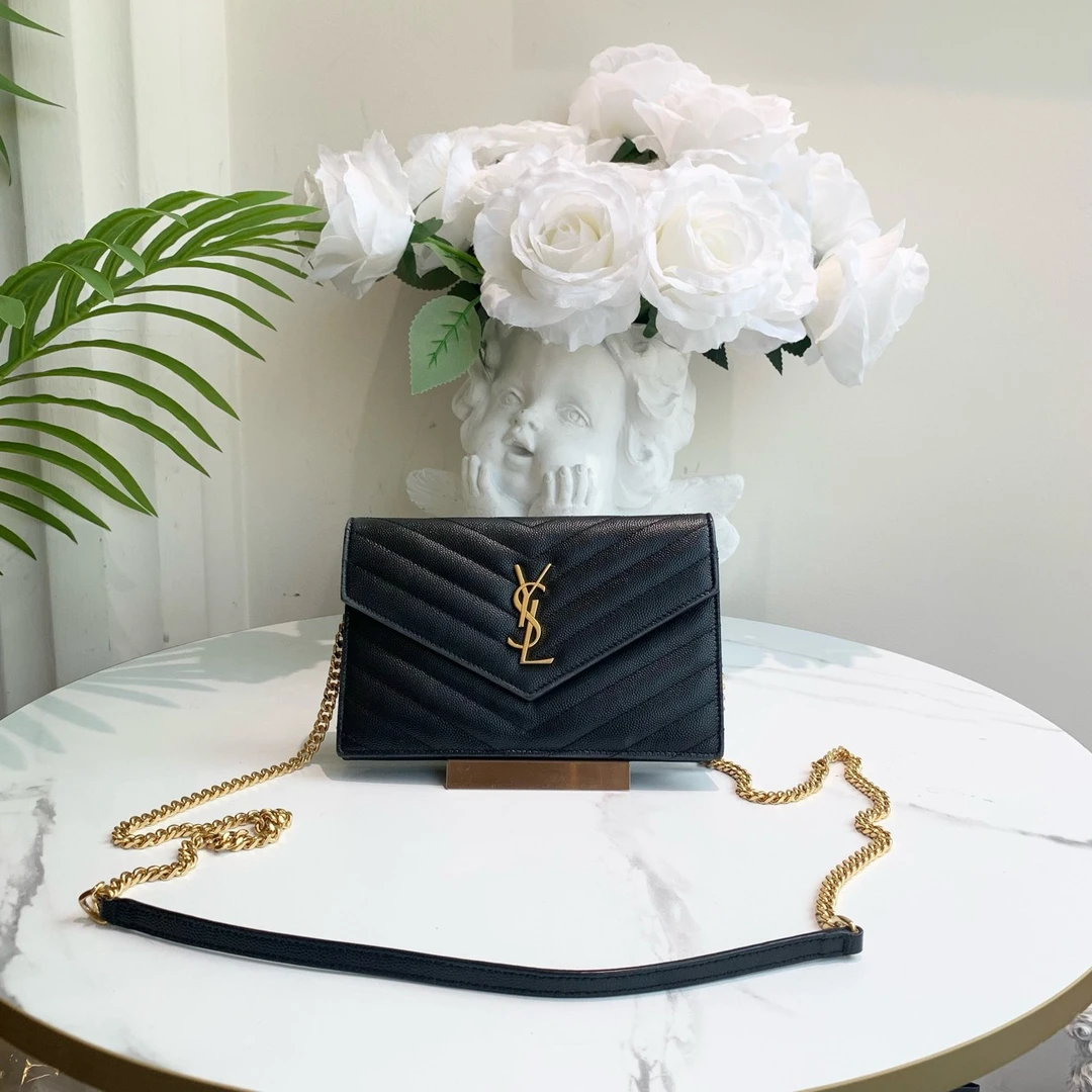 95新 YSL/圣罗兰 御古屋/36798/鱼子酱信封包