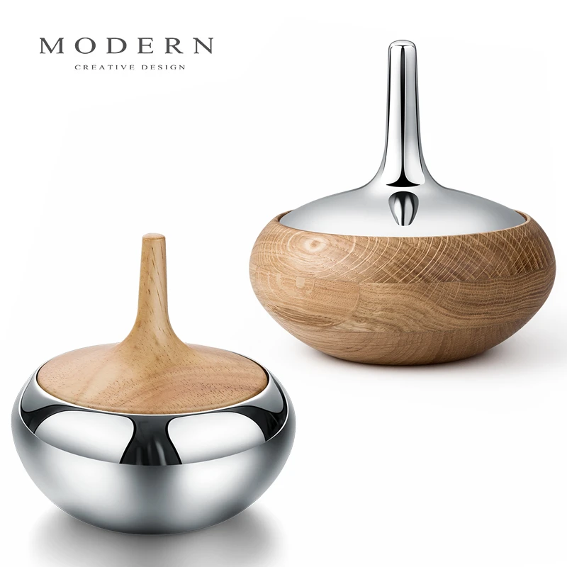 摩登MODERN轻奢不锈钢带盖茶叶储物罐北欧网红收纳盒糖果罐摆件