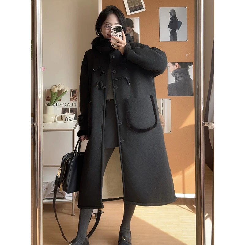 珊瑚绒睡衣冬季三层夹棉袄加厚长款睡袍高级宽松可外穿保暖家居服