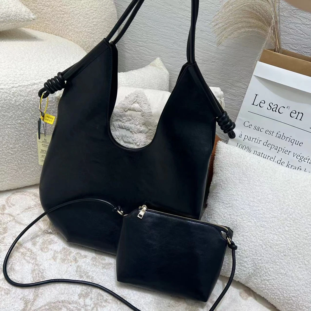 【巴黎】香港KOUXILAI品牌 设计师款极简托特包通勤子母包K8027