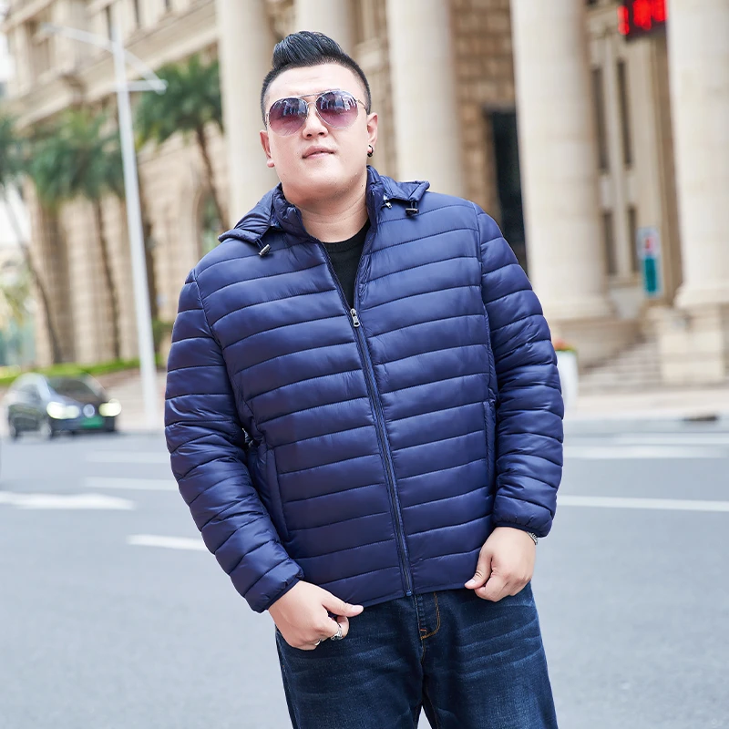 男士2024新款棉衣轻薄款短款立领中青年加大码秋冬季男装棉袄外套