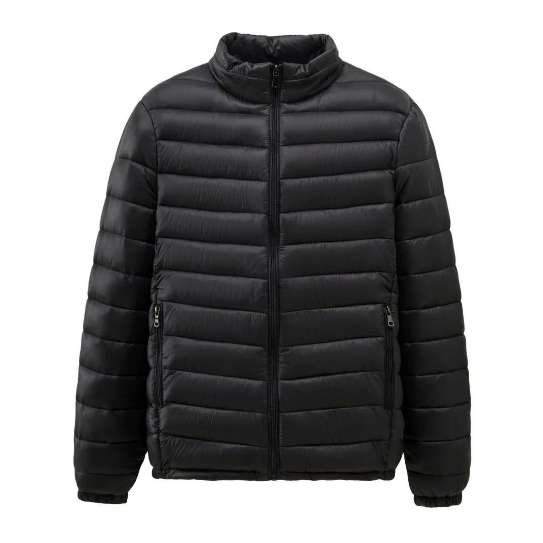 男士2025新款棉衣轻薄款短款立领中青年加大码秋冬季男装棉袄外套