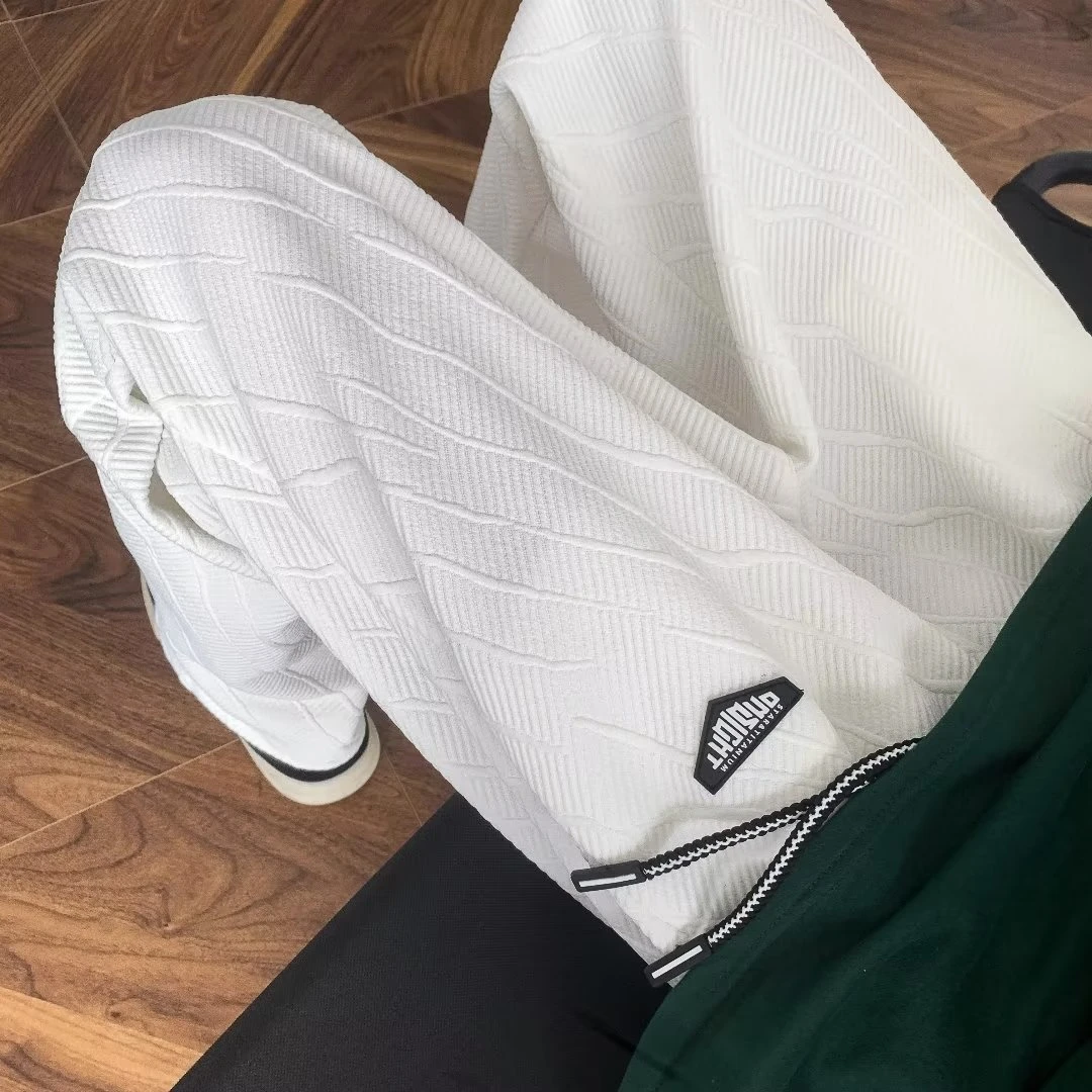 美式裤子男款秋季薄款高街潮牌直筒宽松痞帅阔腿运动春秋休闲长裤