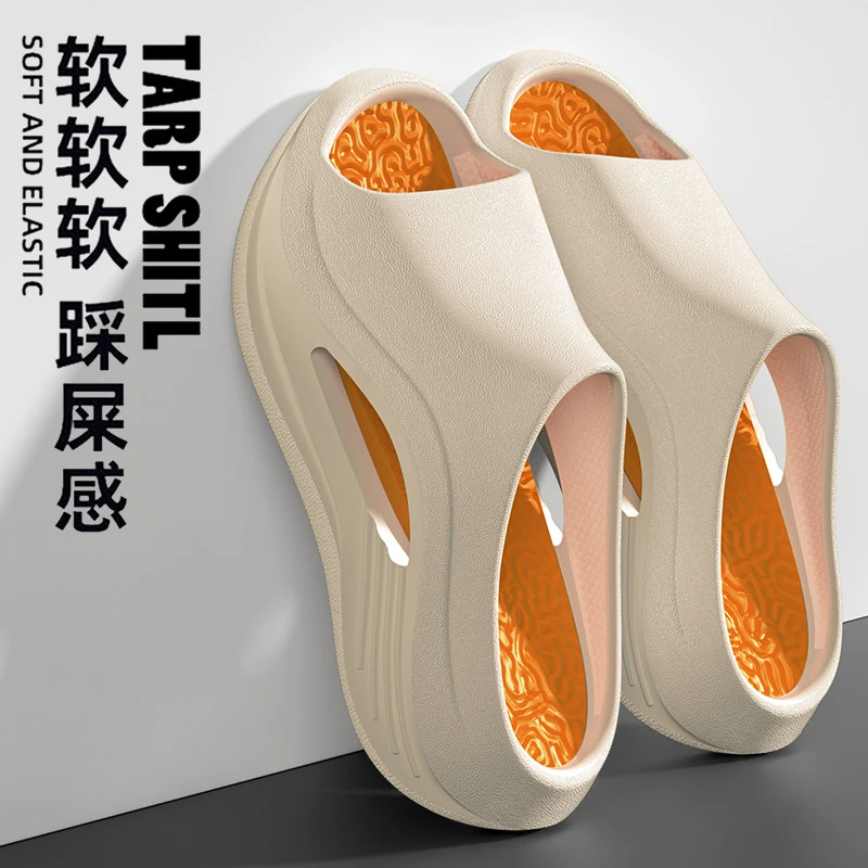 户外潮流2025新款夏季男士拖鞋居家厚底防滑运动情侣户外穿凉拖鞋