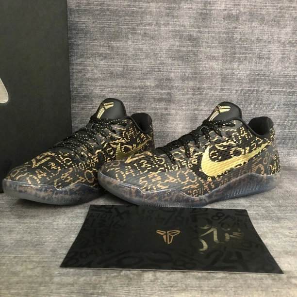 43码/科比11 Mamba Day ID曼巴日 黑金 全新 配件齐全 篮球鞋