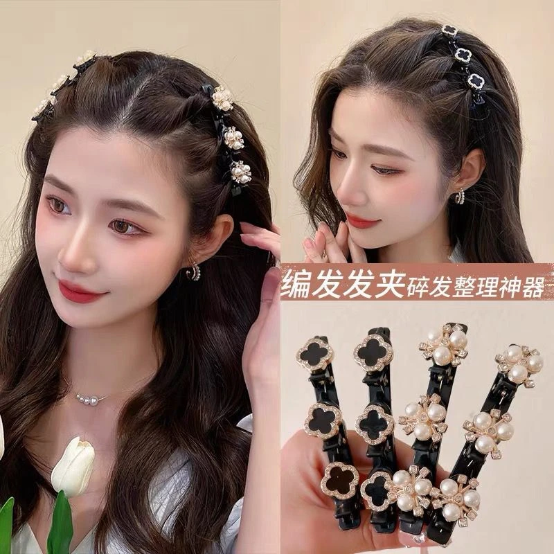 亚克力发饰 编发发夹女网红刘海侧边夹头饰碎发卡鸭嘴夹一字夹