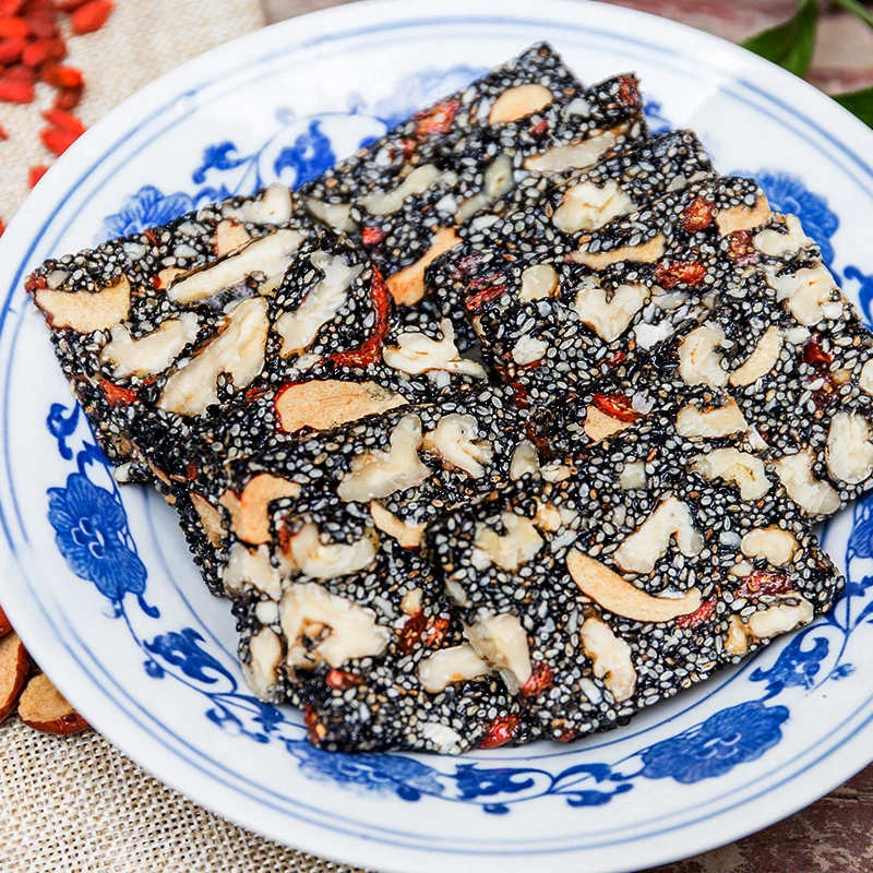 【小杨推荐】黑芝麻核桃营养糕老式糕点点心零食手工切糕网红小吃