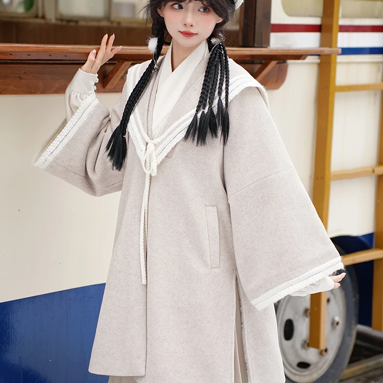 【冬款清仓啦】加绒汉元素长袄~