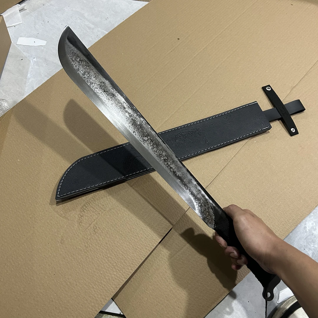 龙泉市淬火钢轨道钢宽体唐横刀高韧性刀剑收藏把玩工艺品未开刃