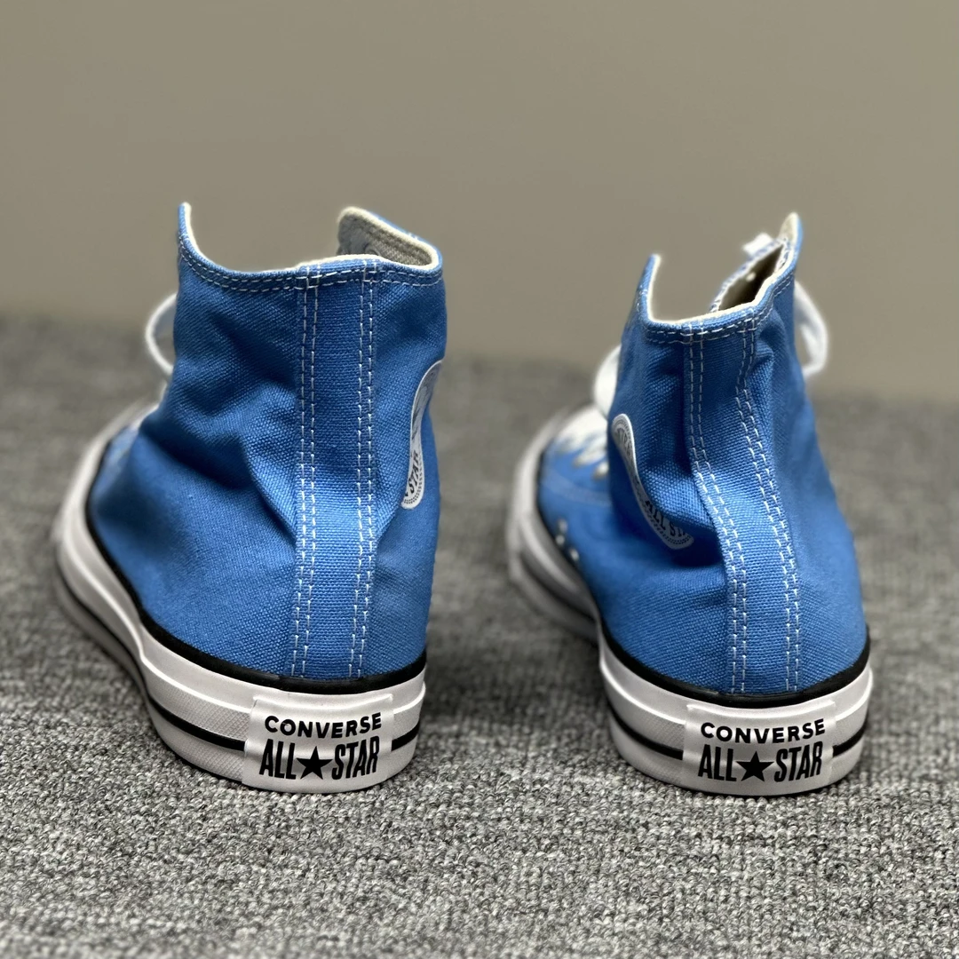 CONVERSE匡威新款All Star雾霾蓝男女高帮透气休闲帆布鞋 166706C