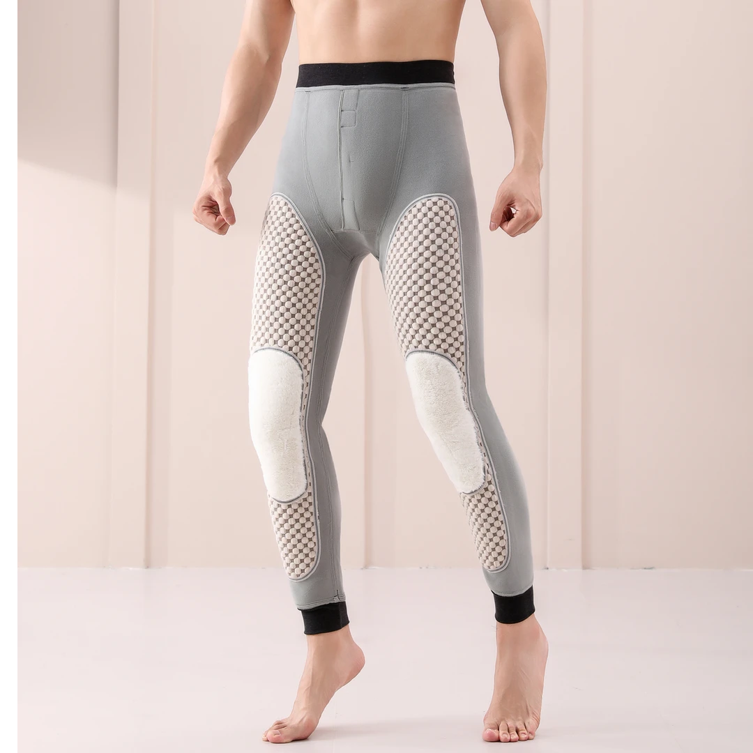 (9150)新款男士500克加厚高腰保暖裤冬季修身修身裤紧身大码底裤