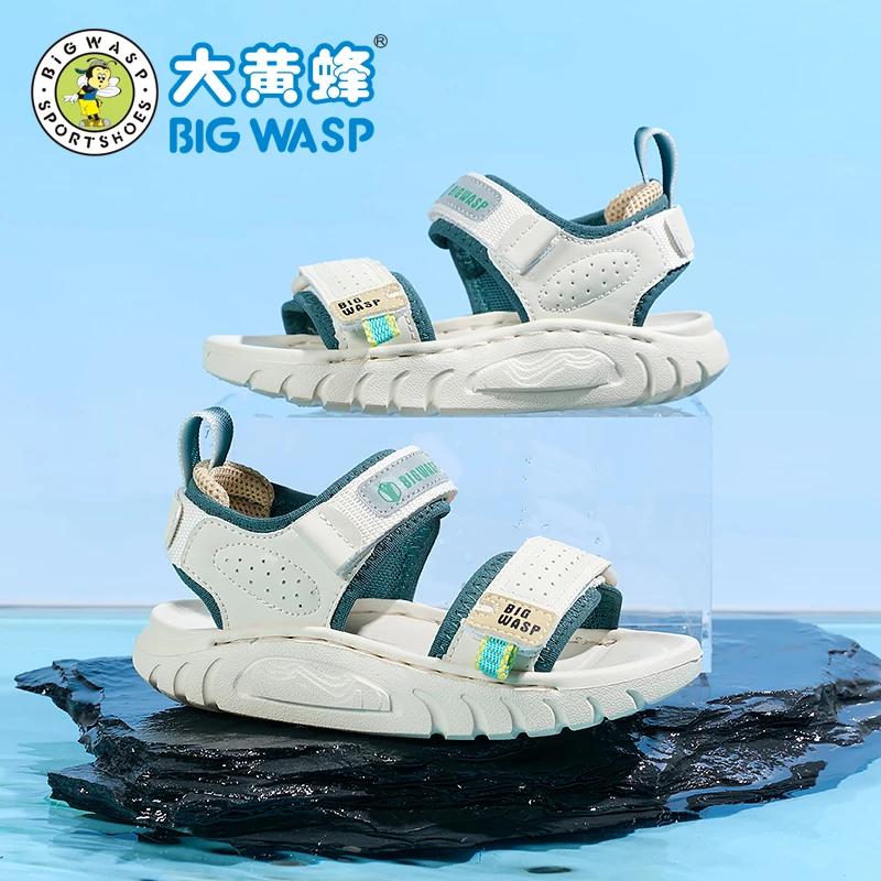 大黄蜂童鞋男童凉鞋夏季新款小男孩防滑沙滩鞋儿童露趾休闲凉鞋潮