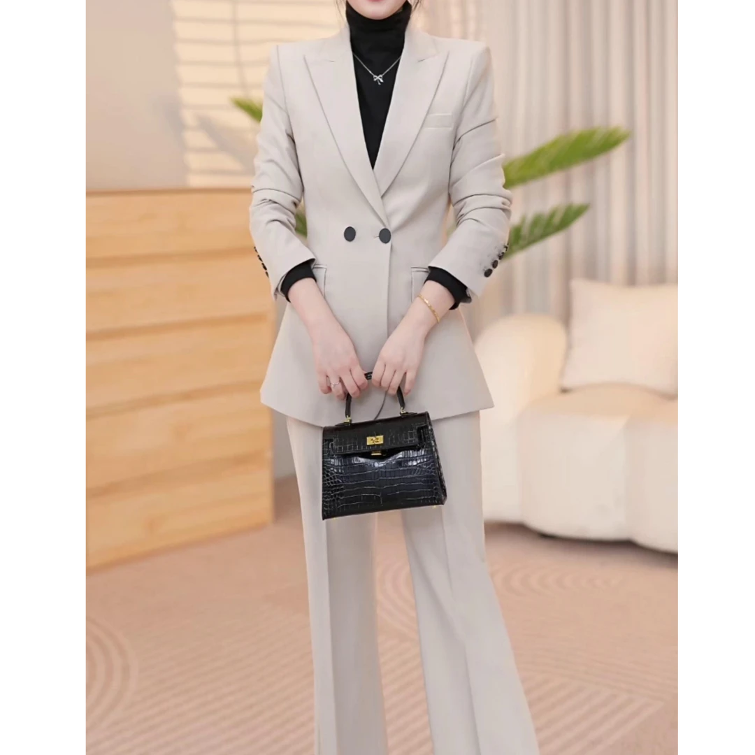 职业装西装套装秋冬女新款气质干练商务主持人正装经理工作服