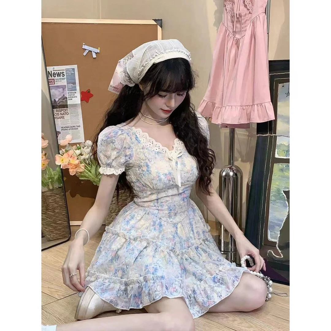 【薇薇推荐】夏季新款法式时尚蛋糕公主显瘦女装连衣裙SQJAQ402586