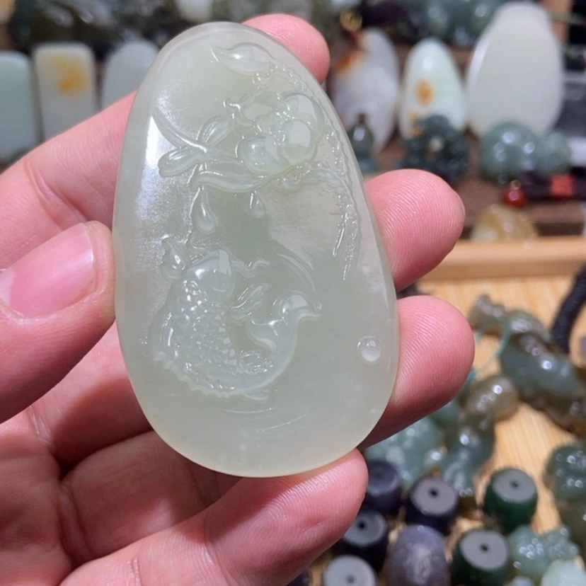 【闪购商品】和田玉（糖玉）颈饰未镶嵌羊***长