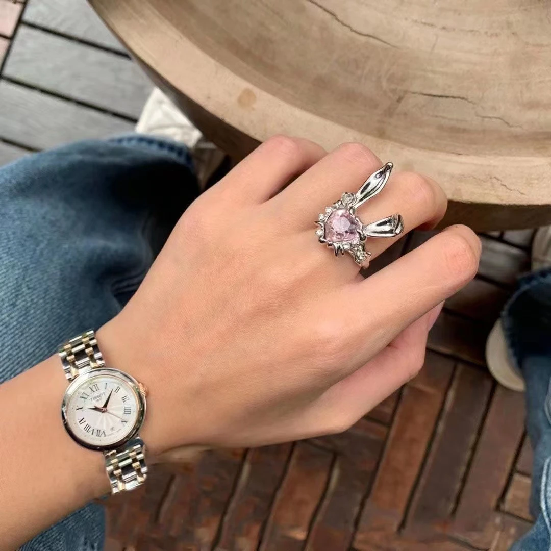 高定系列 桃心小兔辣妹戒指
