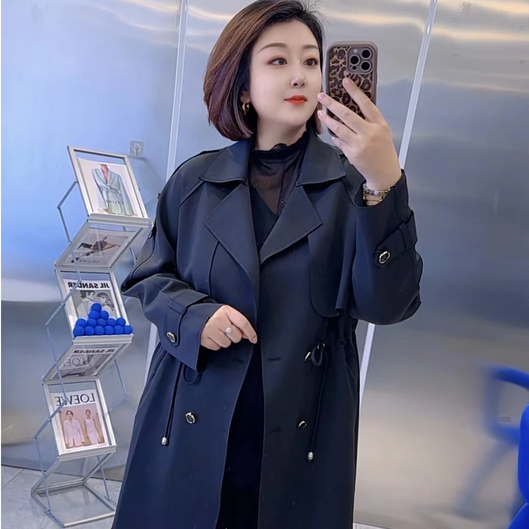 【聪姐推荐】618时尚休闲高级气质款风衣（衣长88，胸围130）