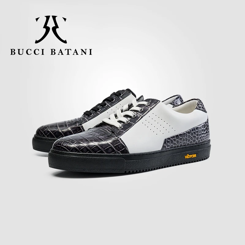 BUCCI BATANI2023年新款男士轻奢时尚百搭休闲低帮经典板鞋B493
